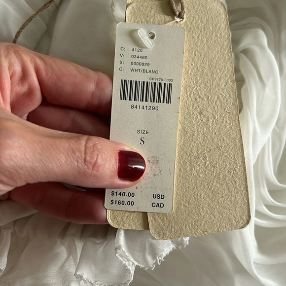 Let Me Be (Anthropologie) Sheer Pleated A-Line Skirt, NWT - Picture 8 of 10